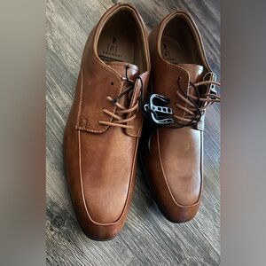 George Men's Tan Leather Oxfords